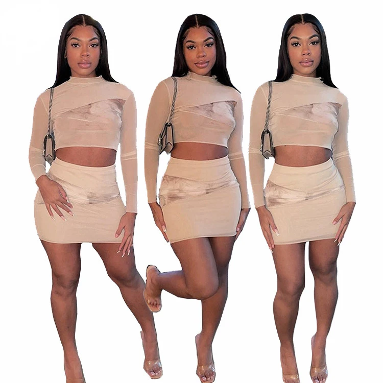 

Fashion New Moen Clothing Stretchy Casual Two Piece Set 2021 2 Piece Set Women Skirt Set