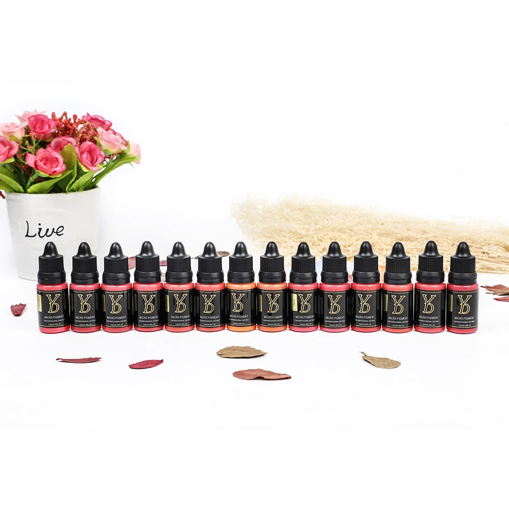 

WSPMU Factory Supply Liquid Micropigments High Quality Tattoo Ink Eyeliner For Permanent Makeup Machine, 36 colors