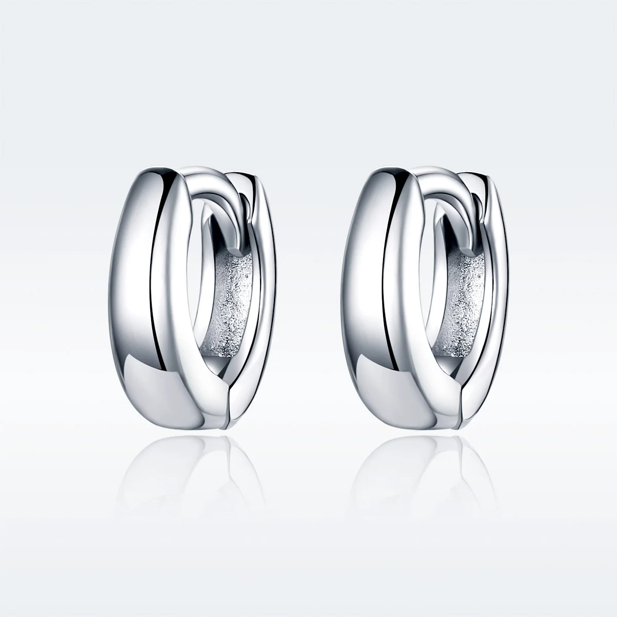 

Hot Sale 925 Sterling Silver Polishing Tiny Circle Hoop Earrings