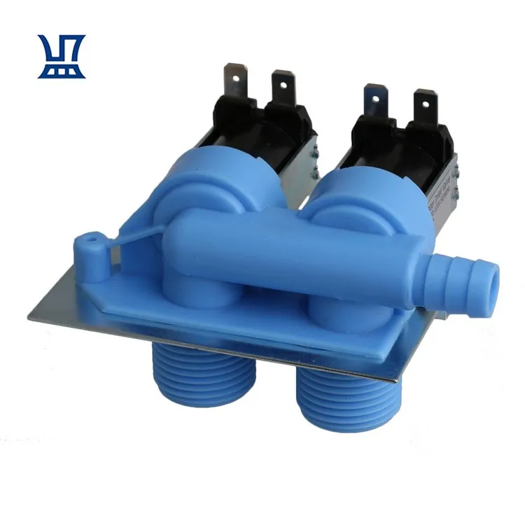 

Free Shipping 1 Pc 110-120V 50/60Hz Ultra Durable 285805 Washer Water Inlet Valve with Mounting Bracket, Blue & silver