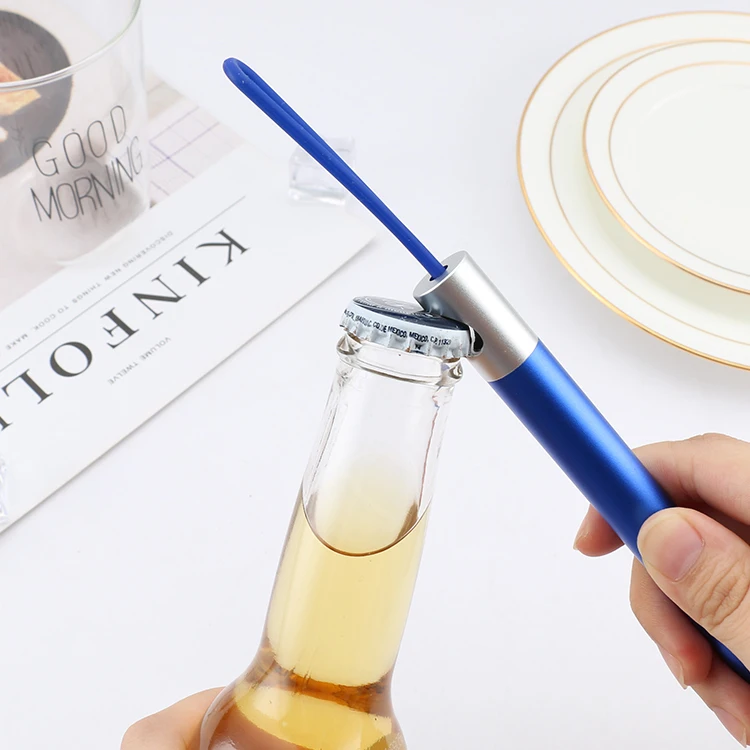 2019 New Design Multi-function Reusable Telescopic Metal Straw with Bottle Opener