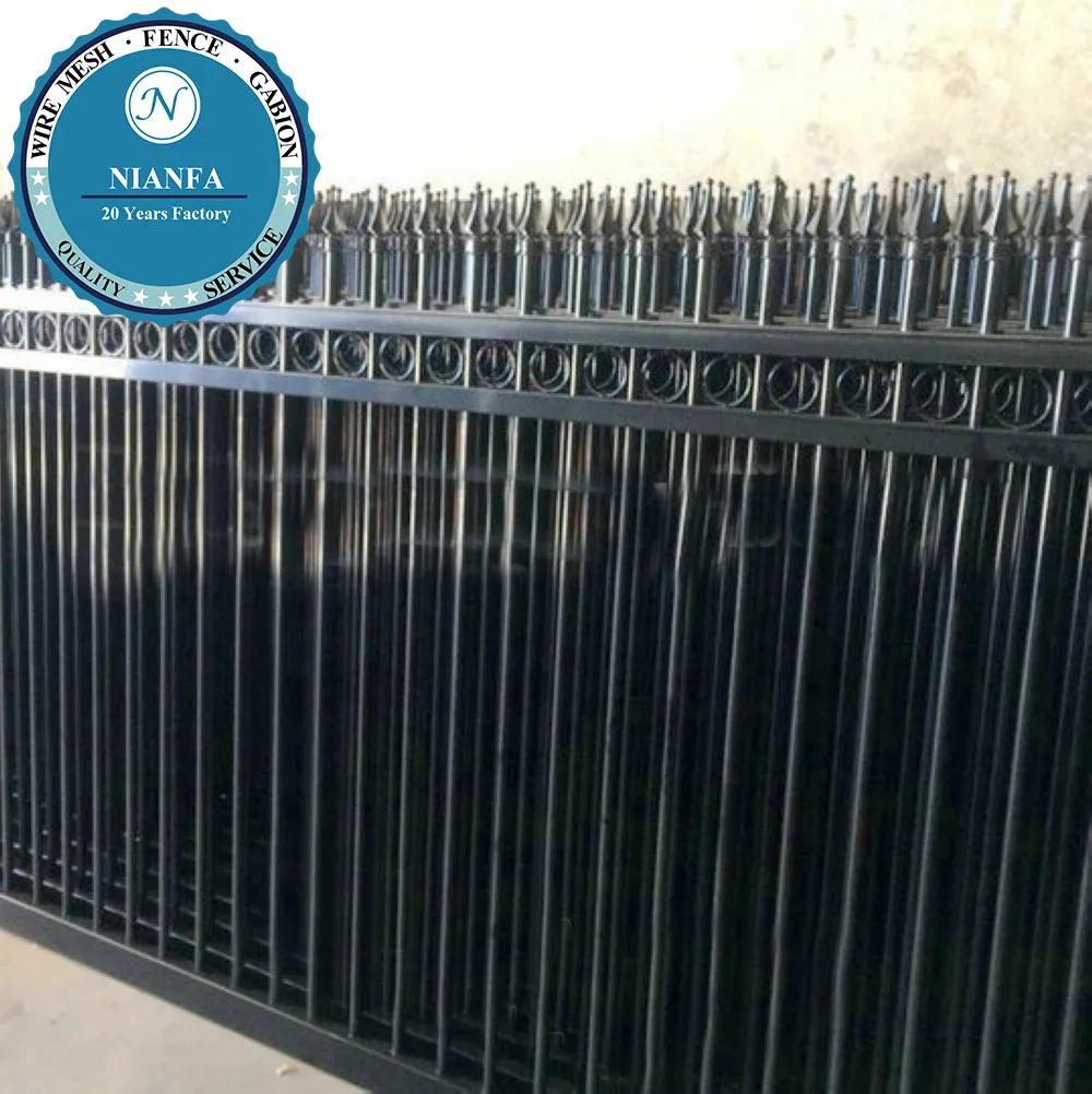 

Outdoor Square Used Cheap Spear Top Wrought Iron Fence Panels (Guangzhou Factory)