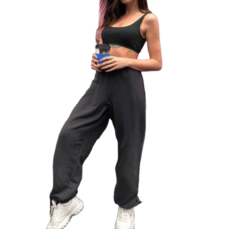 

Latest Design Fall Clothing For Women Streetwear Fashion Sweatpants Women Casual High Waist Pants Woman, Picture shown