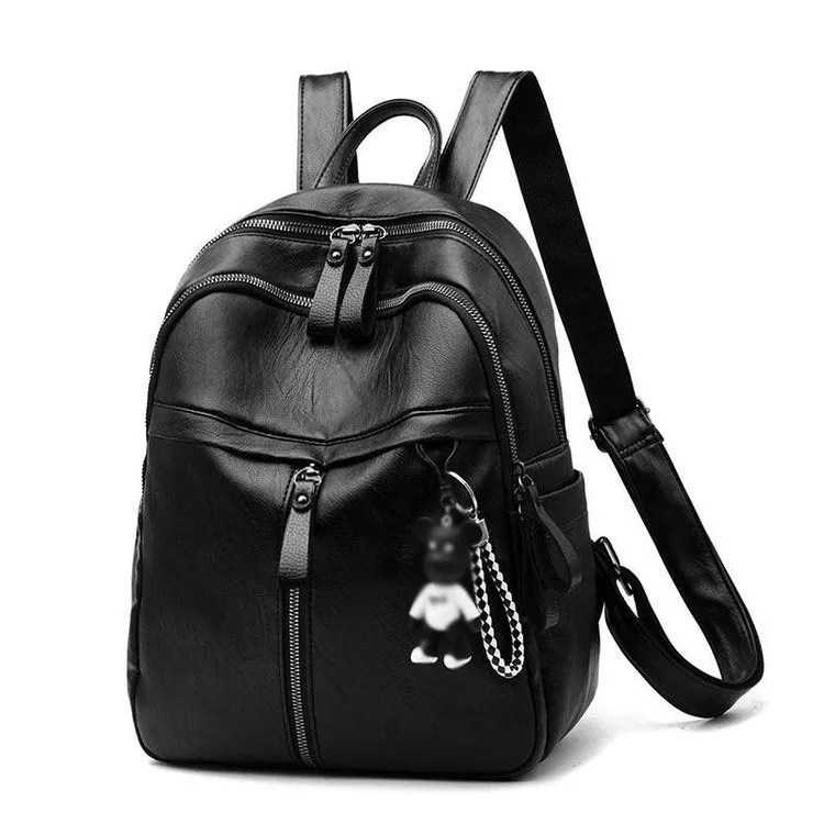 

Wholesale cheap price women fashion PU backpack in stock female leather shoulder bag teenager daily used small back pack, Customized color