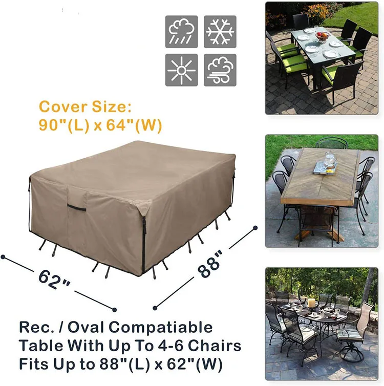 
600D Tough Canvas Waterproof Outdoor sarcch patio furniture cover 
