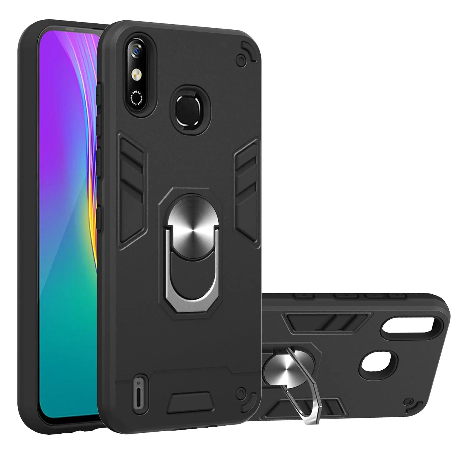 

metal magnetic sheet cases for Infinix X653 X680 Hot 9 play Smart 4 back cove phone cases 2021 Newest Protector Cover, 3 colors