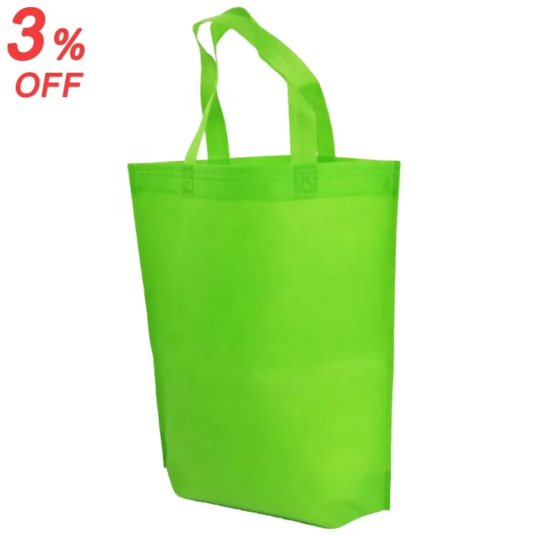 

Colors nonwoven hand bag tote bag bolsas notex for Christmas gift bags, Green(other color can be negotiated)