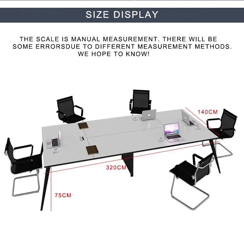 Conference Table Specifications Office Furniture Large Plate Long Table Simple Modern Training