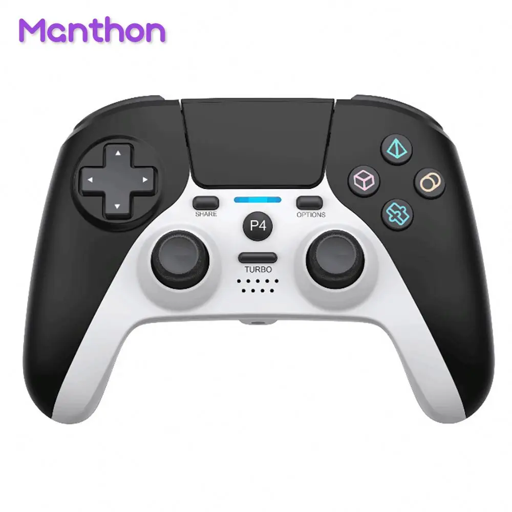 

High Quality Case Joystick Game Controller With Battery For PC PS3 PS4 PS5 Console Compatible Platform, Black white blue or custom