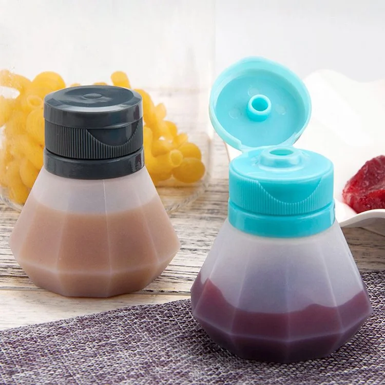 Mini Tomato Ketchup Bottle Portable Small Sauce Container Salad