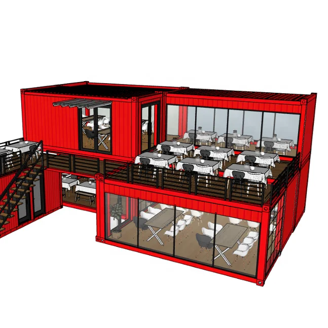 Two-story Pop-up Container Coffee Restaurant Bar Cafe Kiosk,Booth Use ...