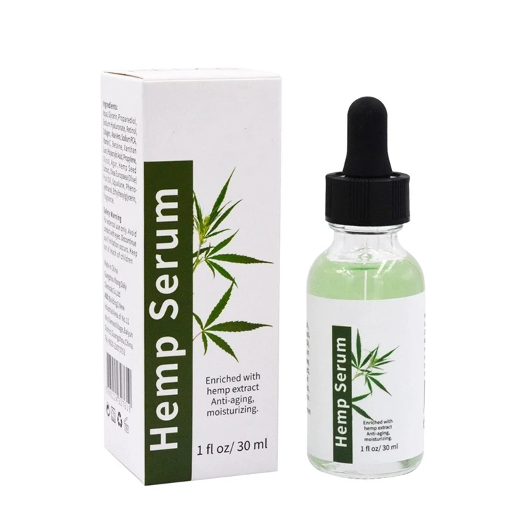 

30ml OEM Private Label Acne Serum Nourishing Soothing Hydrating Firming Anti Acne Wrinkle CBD Hemp Seed Oil Face Serum