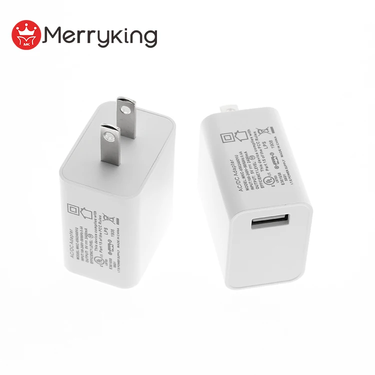 

Customizable Hot selling US plug 5V 1amp dc Travel USB PD 100-240v ac Charger Adapter