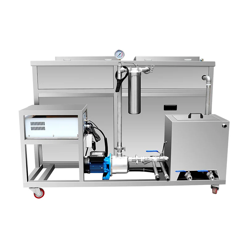 
industrial ultrasonic washing bath with cleaning and drying CR-2216GH 1500L 