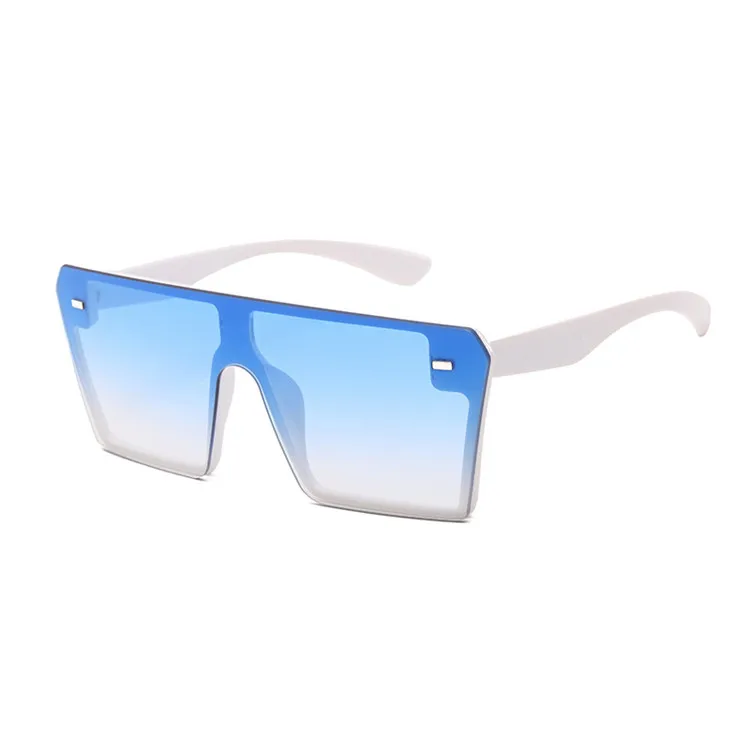 

2020 box all-match sunglasses trend big frame sunglasses one-piece fashion glasses, Picture shows