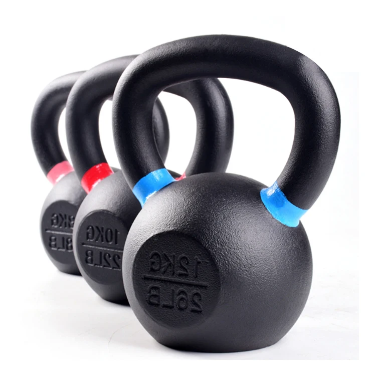 

five star supplier fitness competition cast iron adjustable kettlebell set powder coated steel 50lb weight, Black