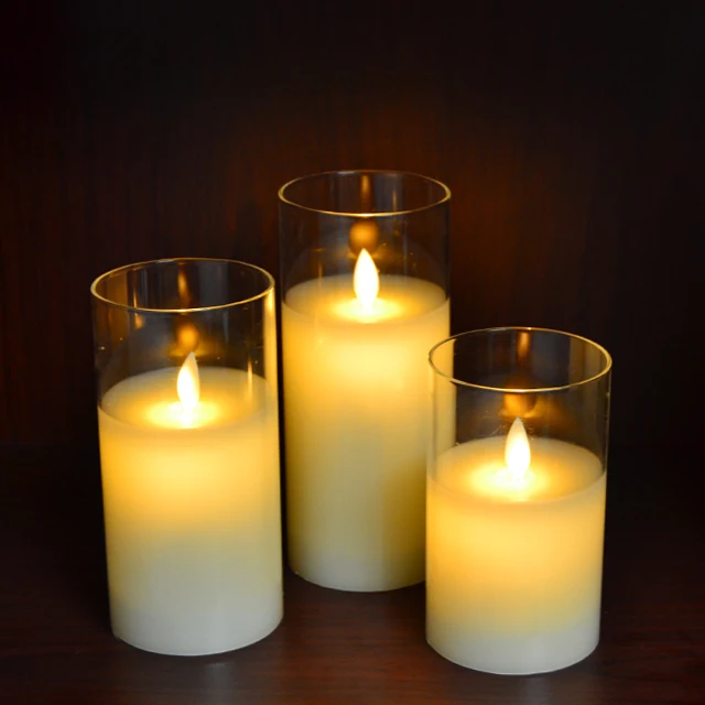 Christmas Moving Wick Dancing Flicker LED Flame Electric Church Candles