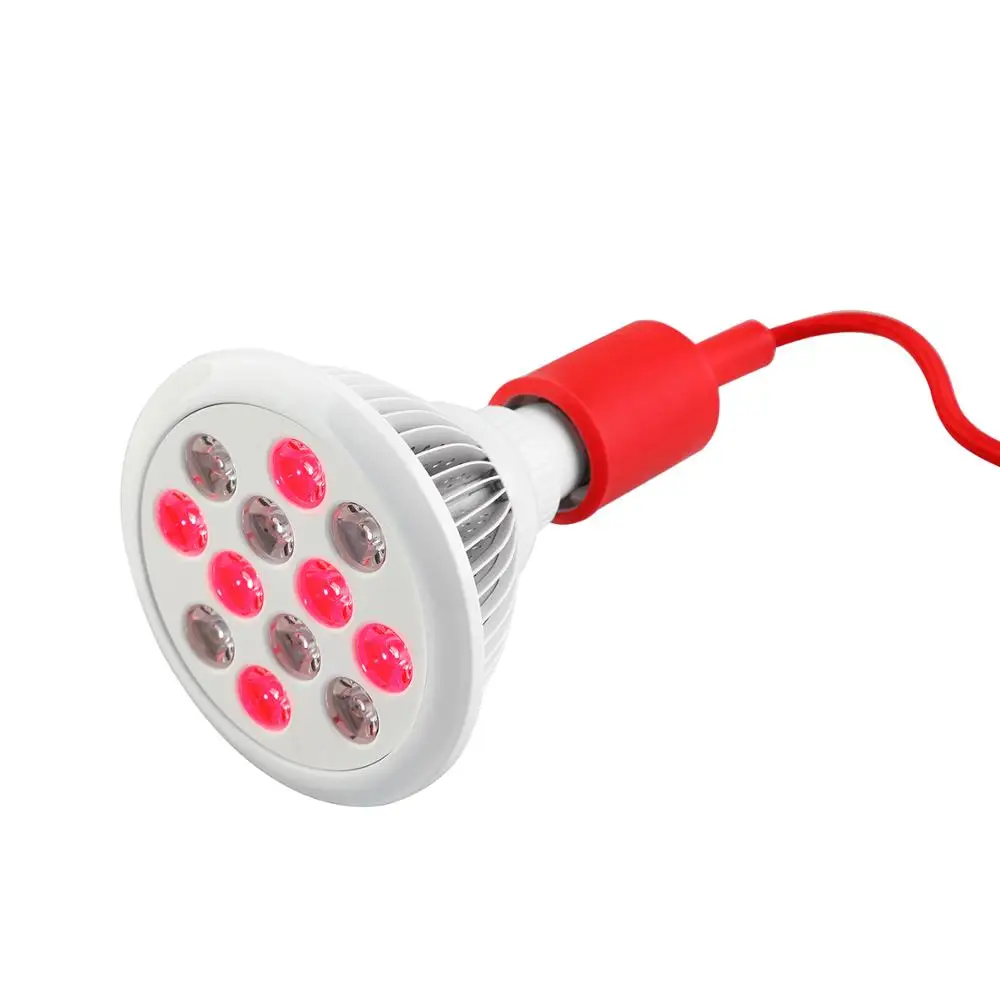 

SGROW 24W E27 Socket Handheld Skin Care Pain Relief LED Lamp Therapy 660nm 850nm Infrared Red Light Therapy Bulb