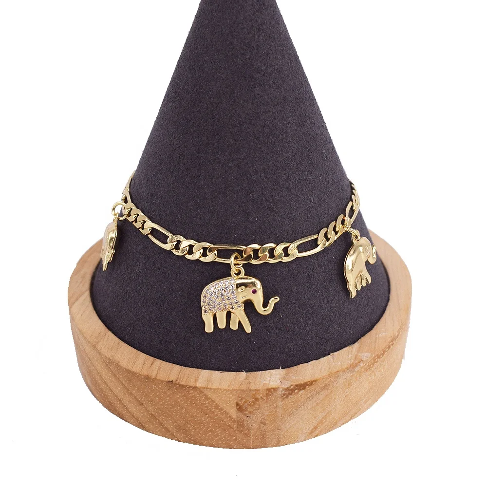 

Fashion High Quality Zircon Elephant Anklet Foot Jewelry Anklet For Women