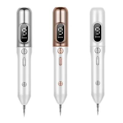 

2020 Best selling products LCD Plasma Pen LED lighting Laser mole remover machine skin spot pen mole remover, White+gold+silver