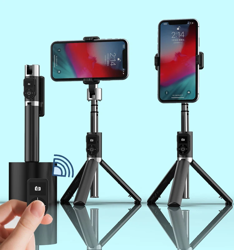 

P70 800Cm Multifunction Anti Shake Vertical Horizontal Aluminum alloy Wireless Selfie Stick Tripod For Mobile Phone