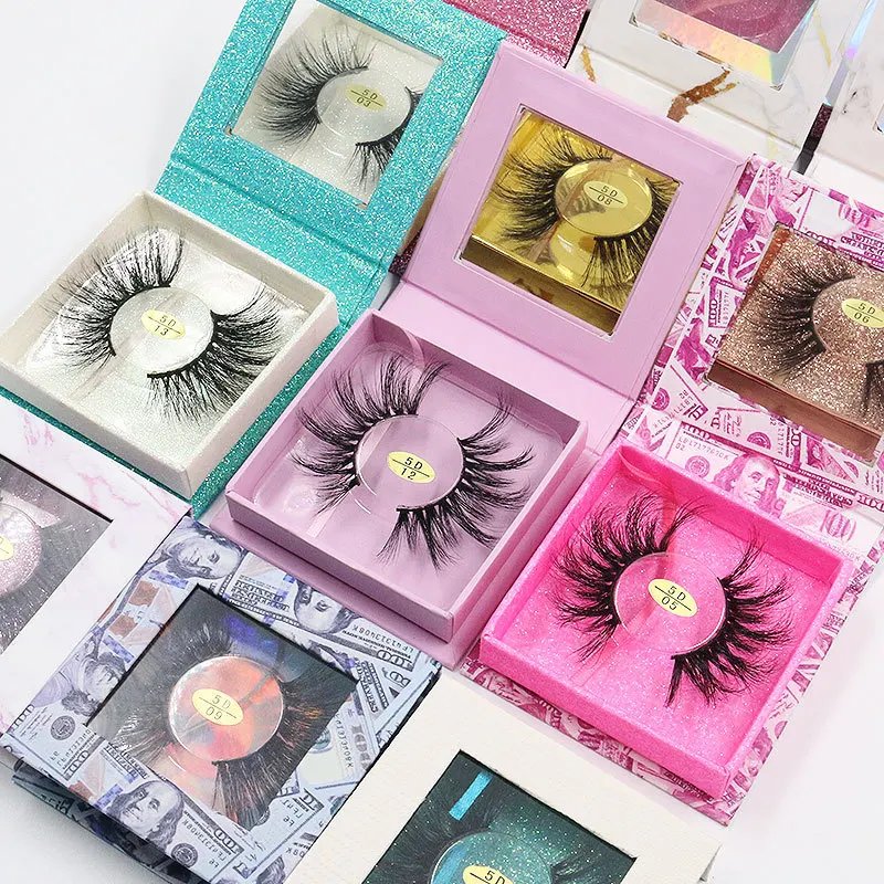 

Rts Wholesale Length Factory Sale Mink Lashes 25mm Eyelashes 3D False Lash Vendor Multi Pack Eyelash Book