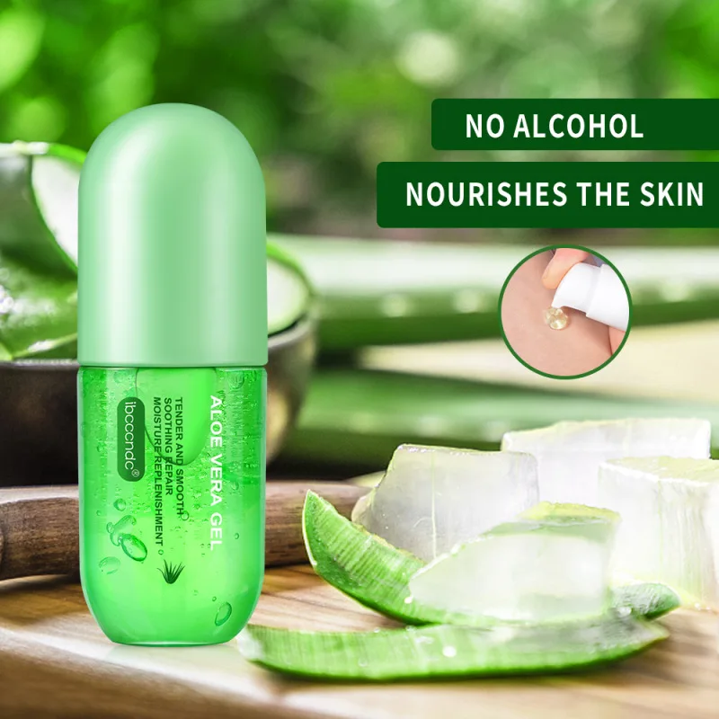 

Hydrating Soothing Oil-control After Sun Repair Moisturizing 99% Organic Aloe Vera Plant Gel Capsule For Face