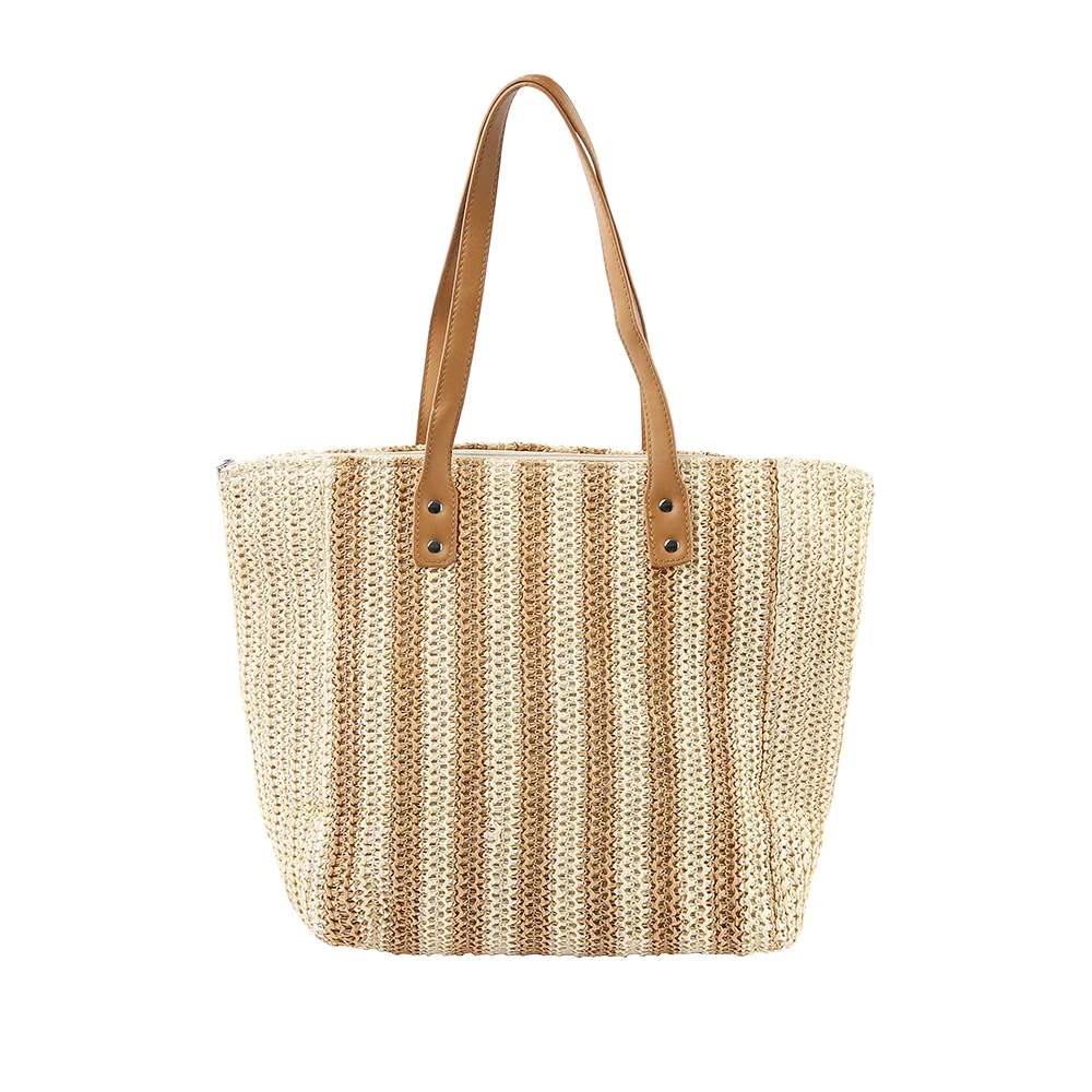 

Women Straw Bag Woven Bag Beach Bag Travel Holiday Beach Handbag, Customized color