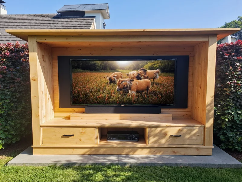 outdoor tv enclosure diy