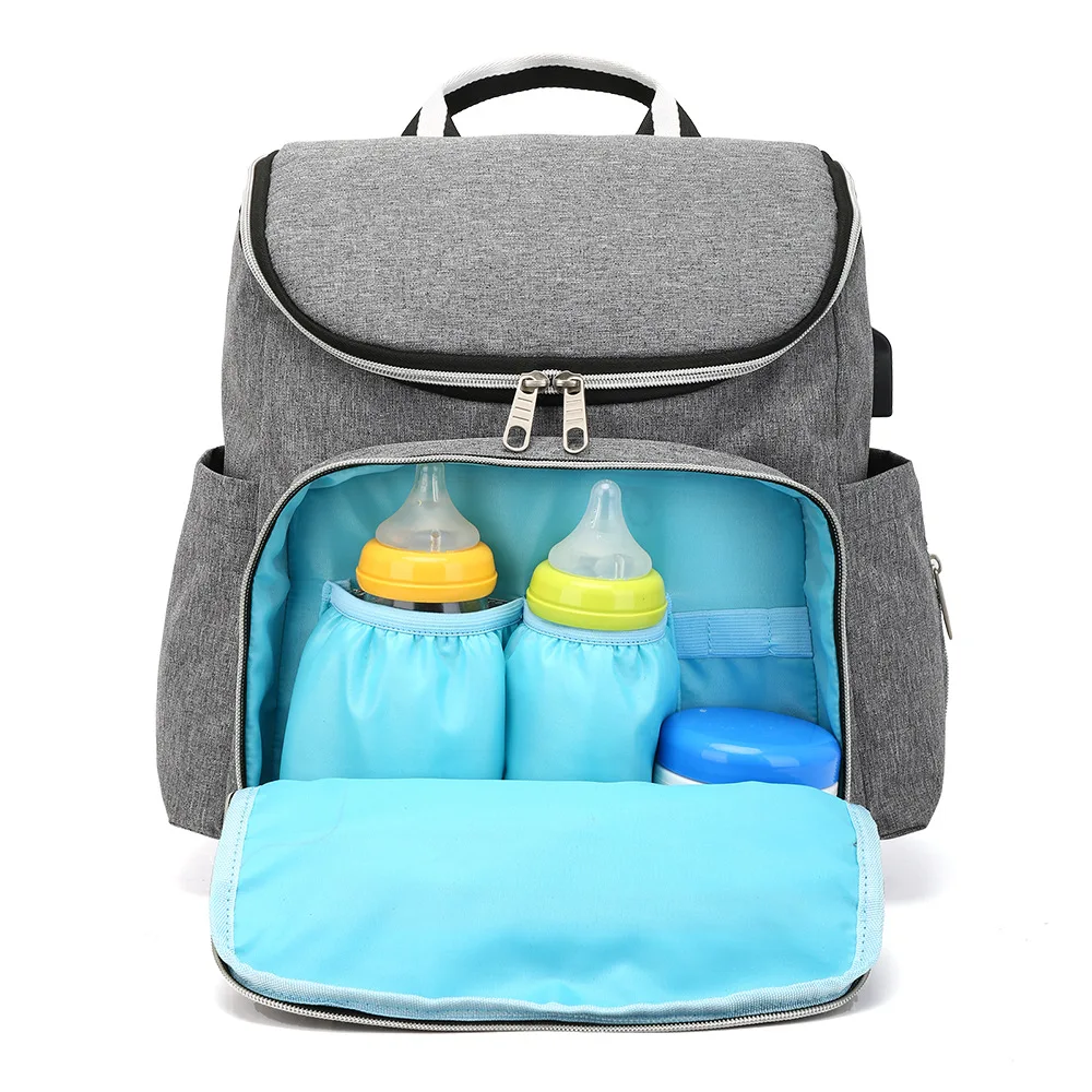 

Modern Borsa Mamma Neonato Nylon Bag Mommy Large Capacity Diaper Bag Backpack With Usb