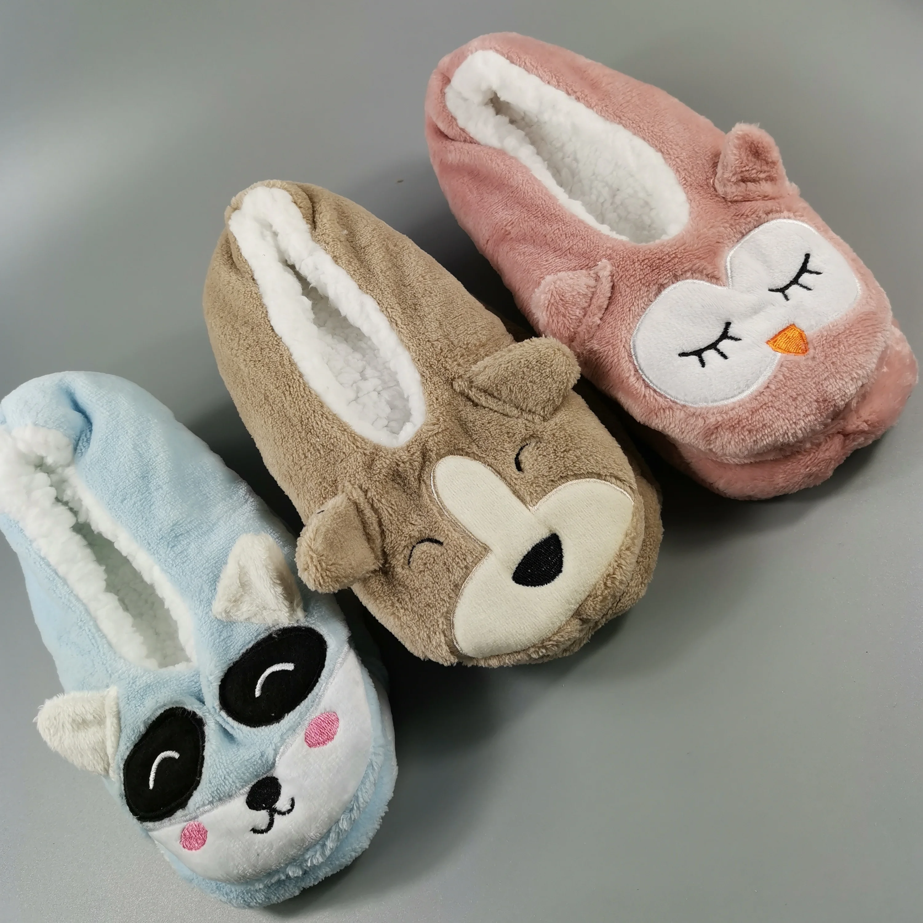 
slippers for girls Premium Soft Plush Slippers Cartoon Warm Winter House Shoes 