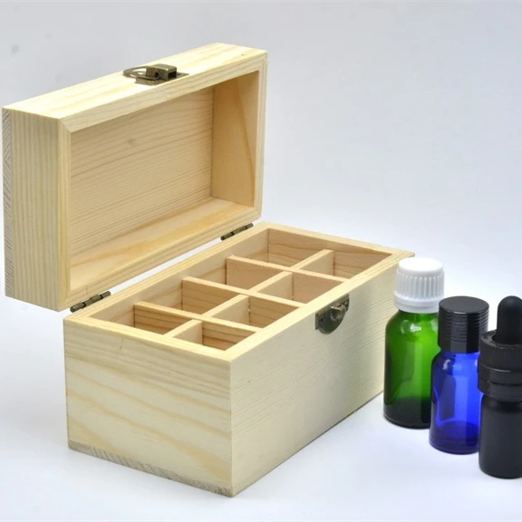 

Zhejiang Hanghzou recyclable 10ml box essential oil young living oil wooden box