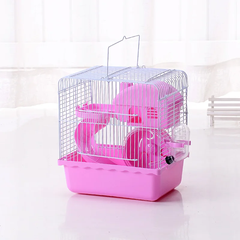 

Castle Shape Double Floor Wire Mesh Luxury Hamster Cage