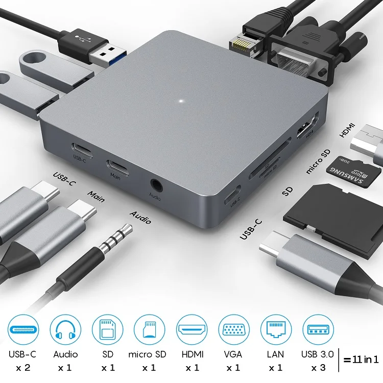 Pd 100w Hd Mi Micro Sd Lan Out Dock Usb 3 0 Ports Aluminum Shell Usb C Devices Power Delivery Adaptor Usb C Hub Buy Lan Out Dock Lan Hub Usb 3 0 Dock Product On Alibaba Com