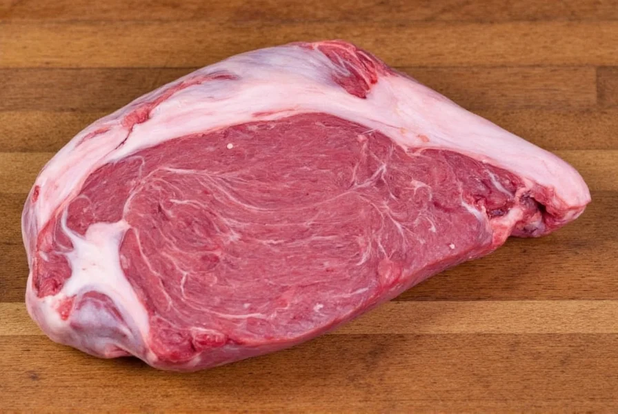 Brisket point cut trimmed for chili preparation showing marbling and fat cap