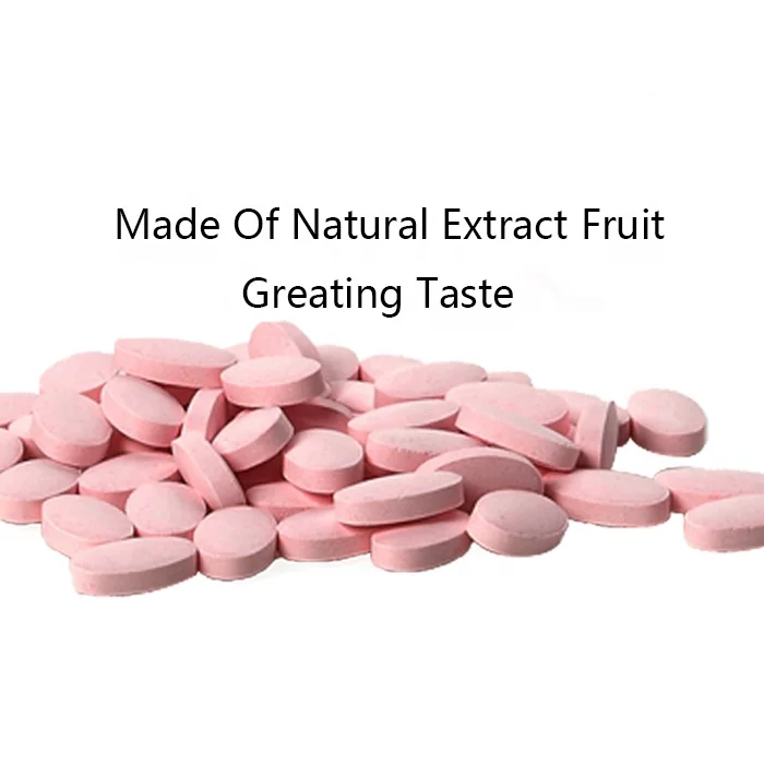 Private label 1000mg Fat soluble liposomal Vitamin C chewable tablet for skin whitening
