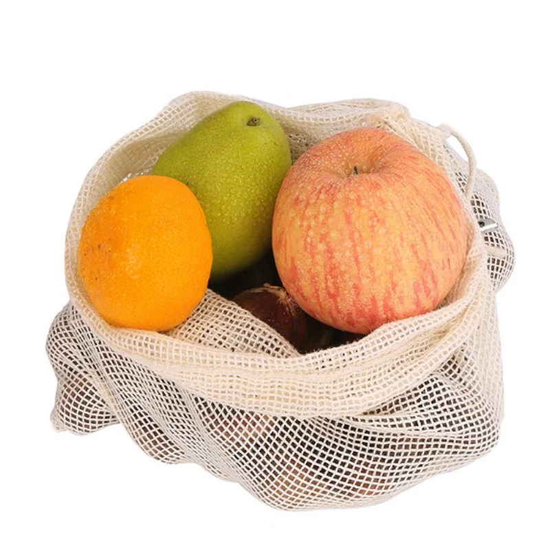 

Reusable Produce Bags Fruit Bag Mesh Bags with Drawstring For Fruits And Vegetable