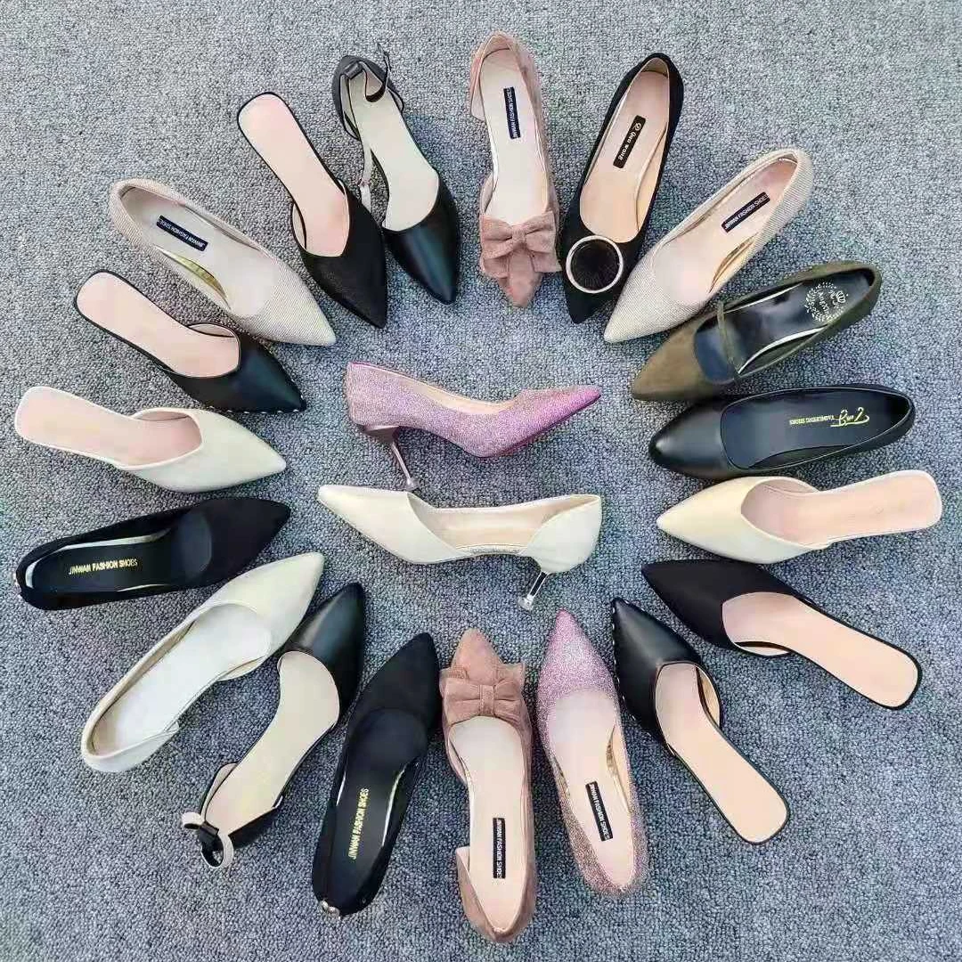 

Women Ankle Strip Elegant Closed Pointed Toe Sexy High Heel Court Shoes mixed banquet fashion thin new design mix shoes stock, Multiple colour