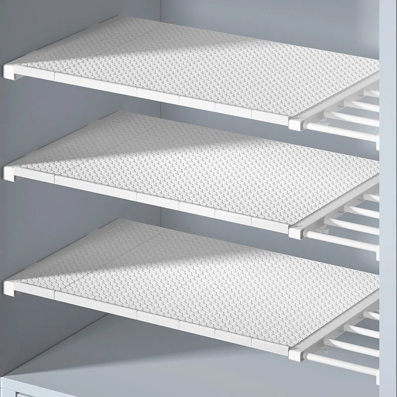 

Width  Closet Organizer Storage Shelf Wall Mounted Rack For Kithen Supplies Space Saving Wardrobe/Kithen Wall Shelf, 4 colors