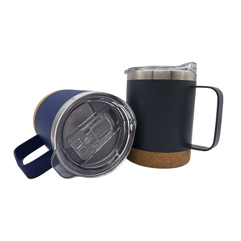 

Mikenda Wholesale Hot-sale double stainless steel vacuum cup new design mug with cork bottom, Mix