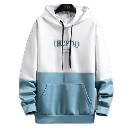 

Trendy Loose Plus Fleece Pullover Street All-match Hoodie 2020 New Men's Hooded Korean Style 100% Cotton In-stock Items Summer