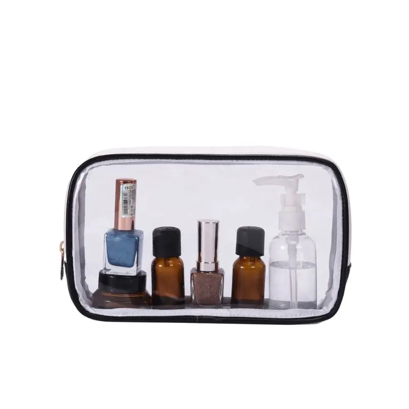 

Women Fashion Clear Purse Bag Multifunctional Transparent Zipper Cosmetic Toiletry Pvc Bag