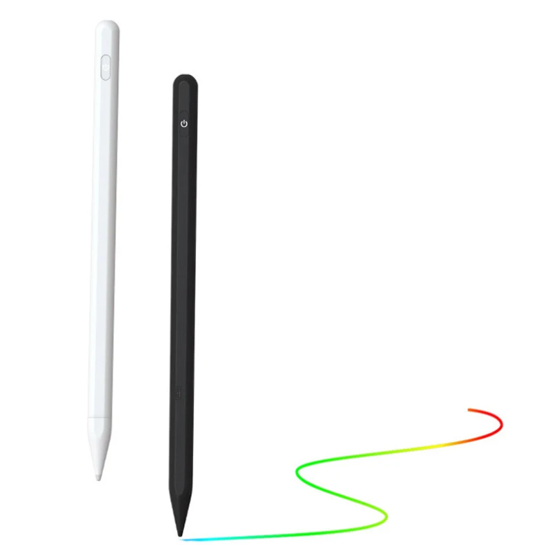 

Long Standby Time Metal Magnesium Capacitive Active Stylus Pen S Pen with Custom Logo for iPad 2018 Release or Later, White / black