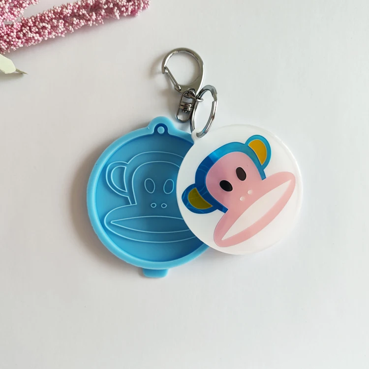 

H7 Lucky friend keychain silicone mold DIY bag Pendant Jewelry Mold, Random