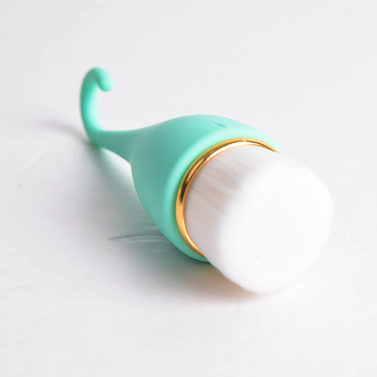

New make-up wash brush silicone handle nylon hair brush, Customized color