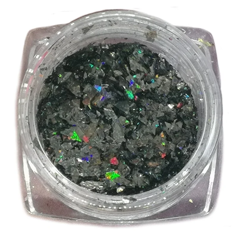 

Holographic Christmas Decoration Chunky Glitter Nail Irregular Flakes Powder Nails Chrome Acrylic Powder