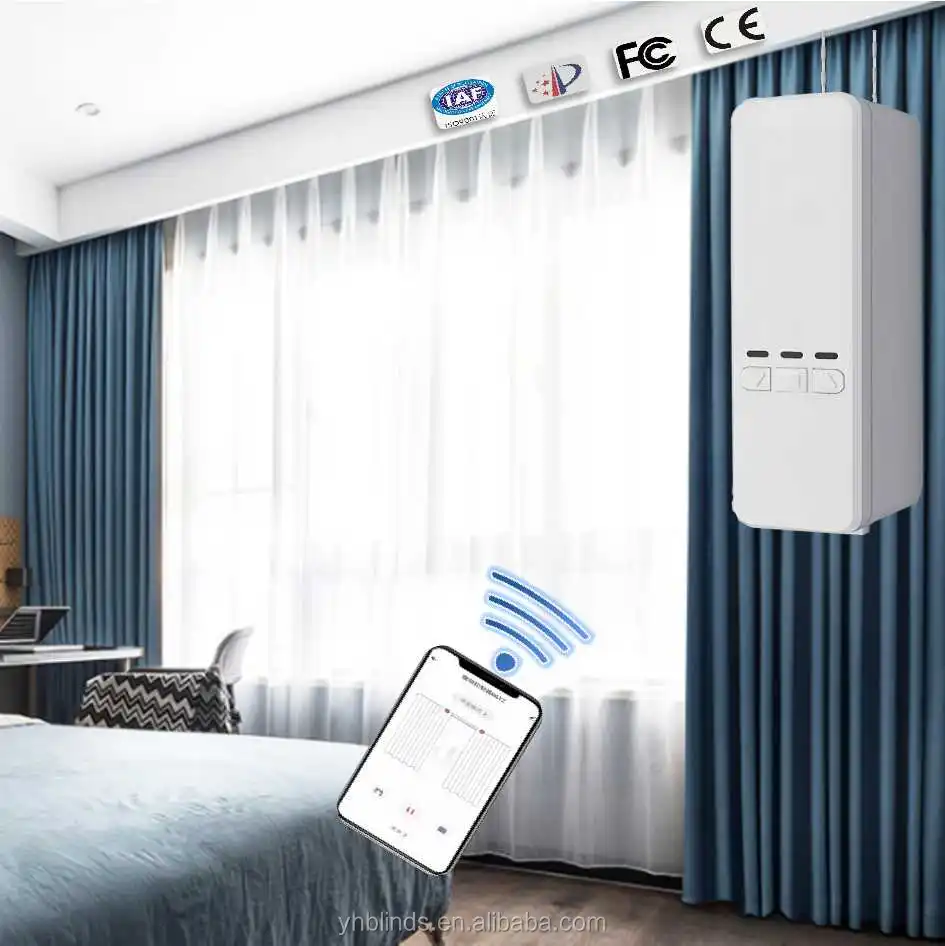 Wifi 12V Tuya Alexa Google Home Avaible Smart Blinds Chain Motor No Tubular