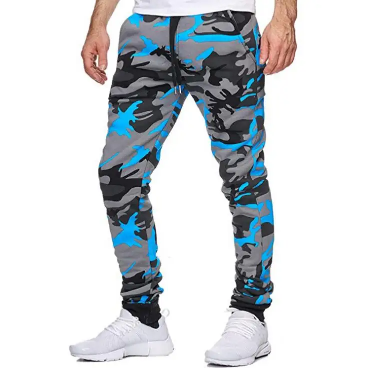 

2021 Men's Casual Elastic Waist Camo Jogger Sweatpants Basic Fleece Marled Jogger Pants, 7 colors to choose from