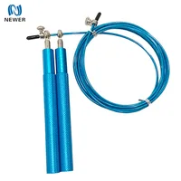 

Chinese manufacturer oem fitness exercise aluminium high speed custom logo skipping jump rope with handle