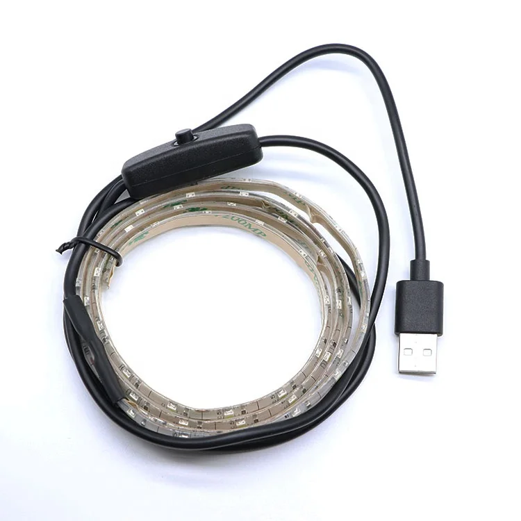 1.2M 8W SMD5630 Portable USB 60LEDs Rigid Strip Hard Bar Light with Cable On/Off Switch DC5V